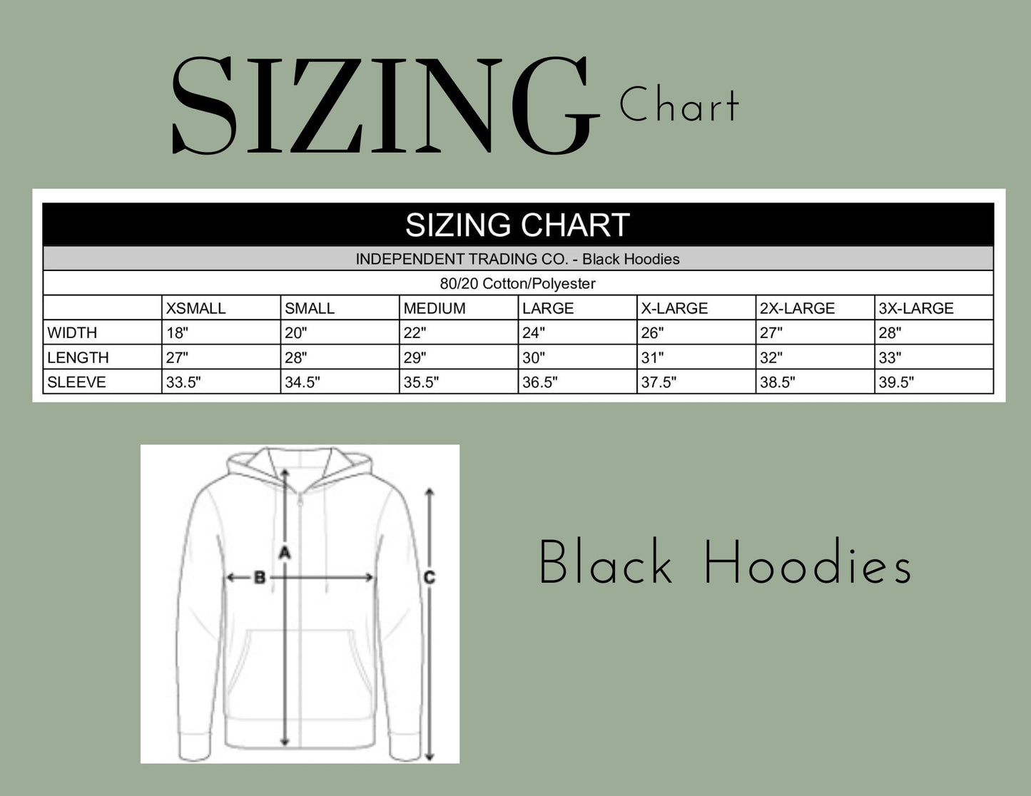 MOSG Black Pullover Hoodie