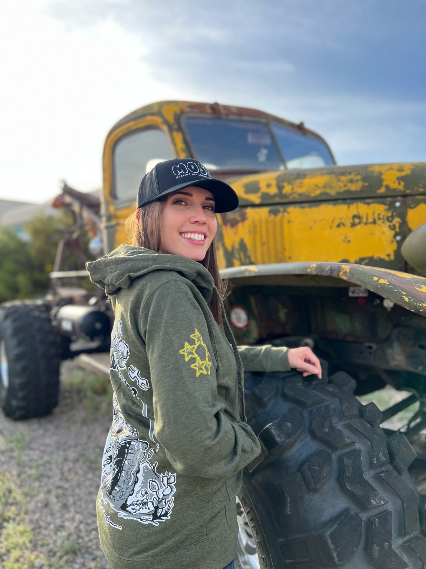 MOSG Full Zip-Up Military Green Hoodie