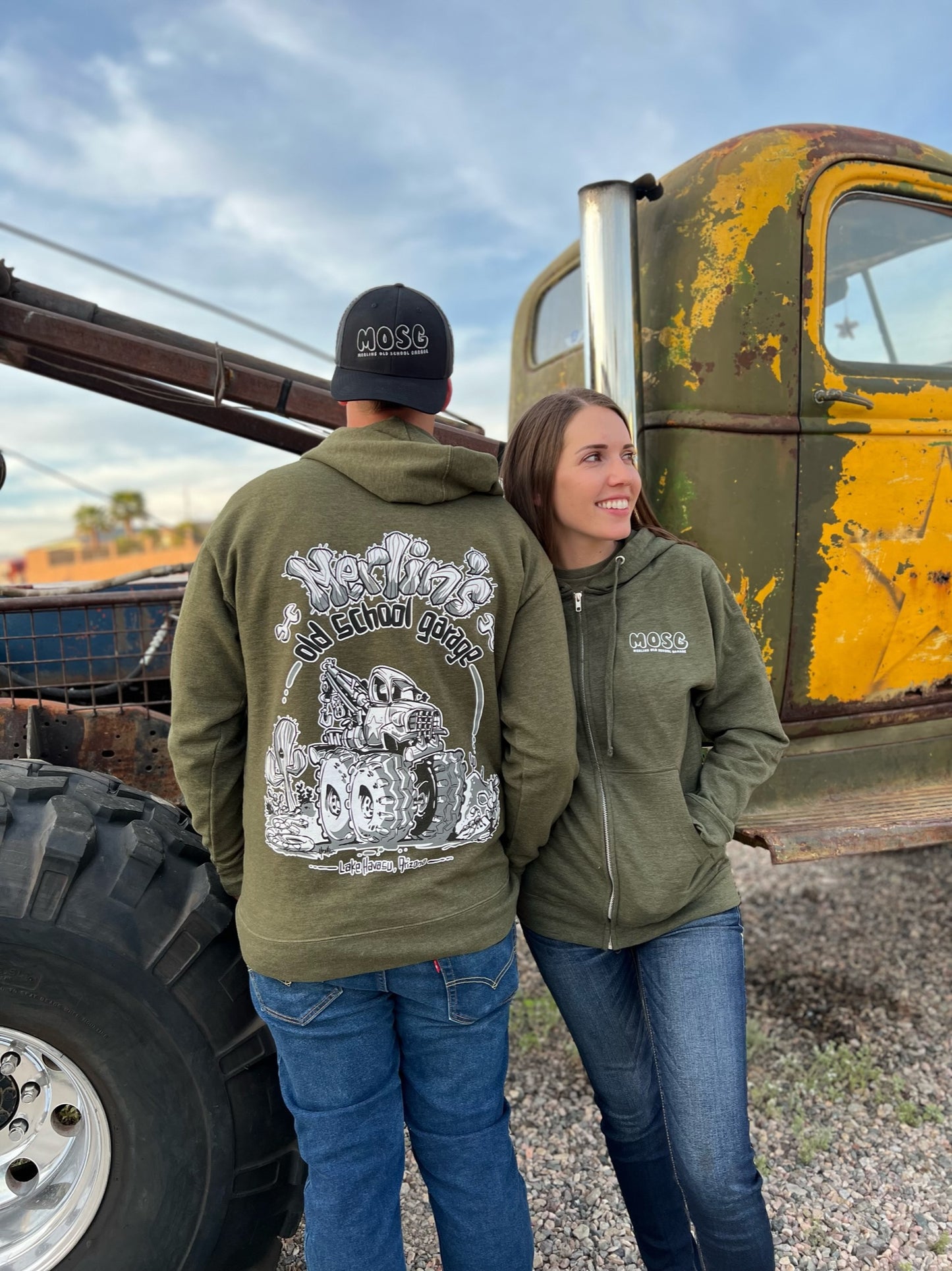 MOSG Full Zip-Up Military Green Hoodie