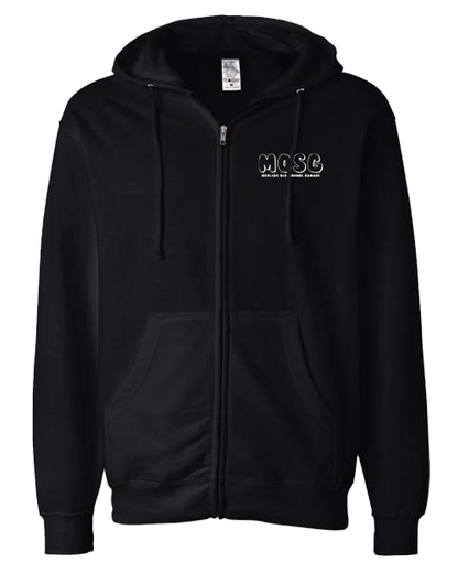 MOSG Full Zip-Up Hoodie - Black & Military Green